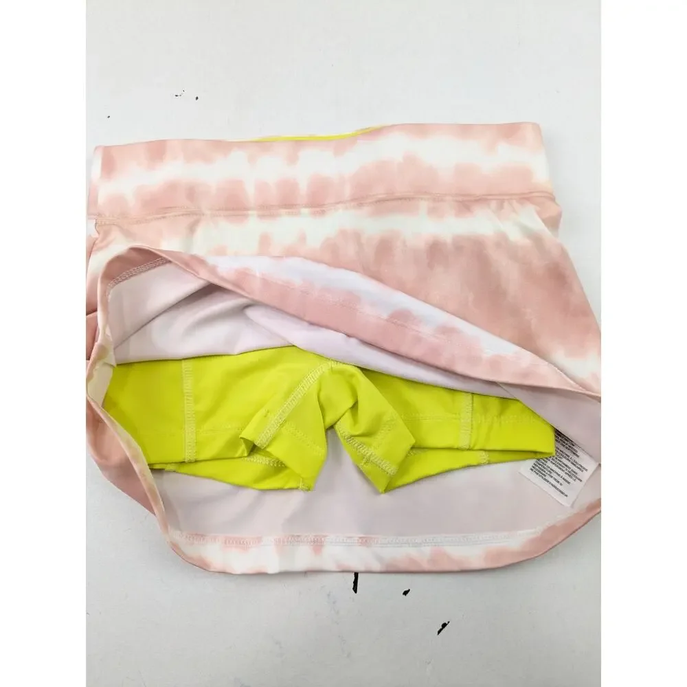 Prince Pink & White Tie Dye Athletic Tank & Skort Set - XS (6-7)